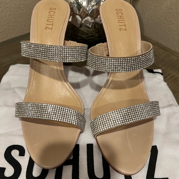 Schutz Beatriz Bedazzled High Heel Sandal - Picture 2 of 6